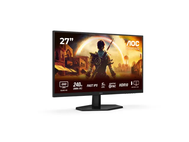 AOC Q27G42ZE Monitor 27 Inch 2560 x 1440 Pixels Wide Quad HD LCD