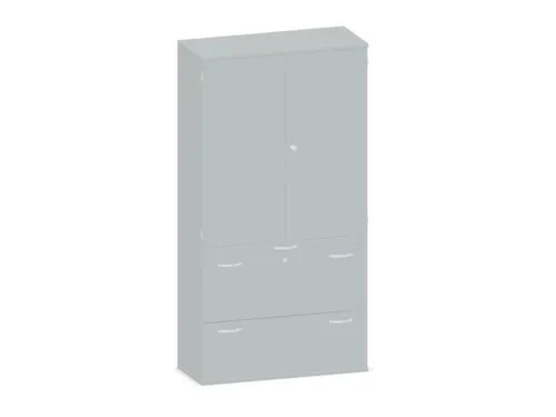 Kantoorkast 1920x1000x430mm Romp Lichtgrijs Decor Front Lichtgrijs