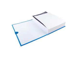 Map uitrekbare rug balacronkaft en Klittenband Blauw 24x32cm A4 - 2