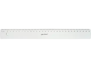 Liniaal Quantore 30cm kunststof transparant - 1