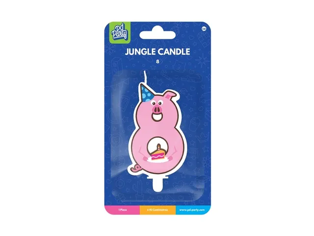 Jungle candle 8 Pig