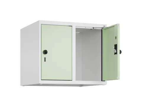 opzetkast,v. locker,2vak.,vak B 300mm,HxBxD 500x600x500mm,draaigrendel