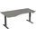 In hoogte verstelbaar bureau in vrije vorm,HxBxD 630-1280x1800x1000mm