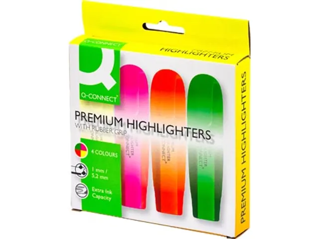 Premium Markeerstift Assorti 4 Stuks