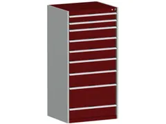 ladekast,HxBxD 1600x800x750mm,9lade(n),lade voor normale belastingen