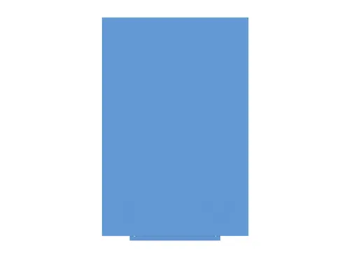 Whiteboard Rocada Skincolour 100x150cm blauw gelakt