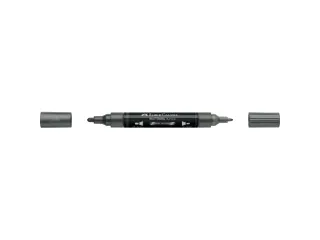 Acrylmarker Faber-Castell Multimark 297 steel metallic - 1