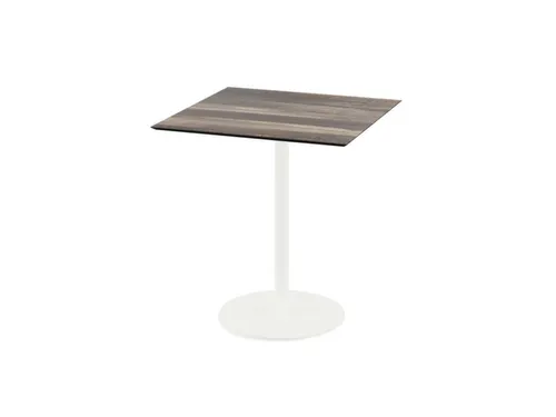bistrotafel,HxBxD 730x700x700mm,rechthoekig,schotelvoet wit