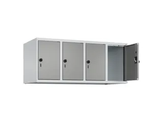 opzetkast,v. locker,4vak.,vak B 300mm,HxBxD 500x1200x500mm - 1