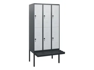 Dubbeldekse dekenkist,HxBxD 1950x900x815mm,3x2vak.,vak B 300mm - 1