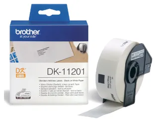 Etiket Brother DK-11201 29x90mm adres 400stuks - 1