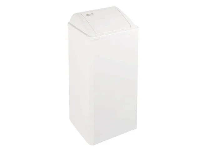 Afvalbak Staal Wit 80 Liter Met Push Klep