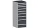 ladekast HxBxD 1600x650x650mm 9laden RAL7035 front RAL7016