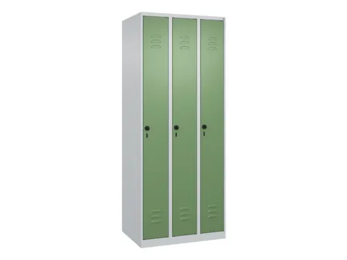locker,HxBxD 1850x750x500mm,3vak,vak B 250mm,draaigrendel
