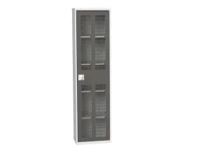 universele kast,HxBxD 2000x525x350mm,4xStalen bodem,draaigrendelslot - 1