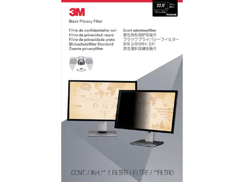Privacy filter 3M 22 inch monitor breedbeeld 16:10