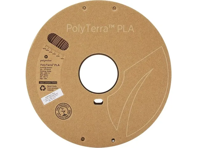 3d Filament 1.75mm PolyTerra PLA Earth Brown 1kg