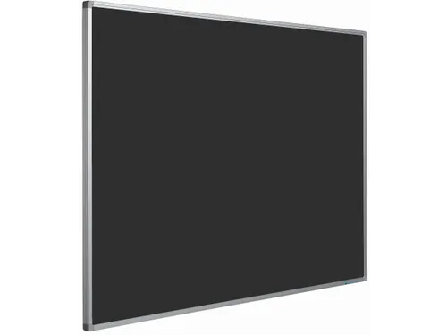Prikbord Bulletin Zwart 90x180cm Softline Profiel 16mm