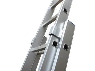schuifladder,2x18,sporten,balk L 5,2-9,15m,2-dlg.,aluminium - 4