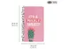Carnet de notes Pukka Pad 13x21cm SC ligné It's a Prickly Subject