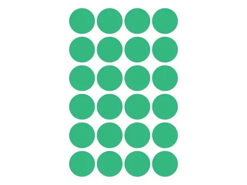 Etiket Avery Zweckform 3006 Rond Ø18mm Groen 96 Stuks