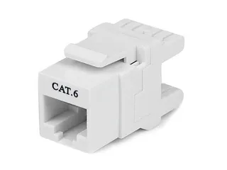 180° Cat6 Contactbus - RJ45 Ethernet Cat6 Wandcontactbus Wit - 1