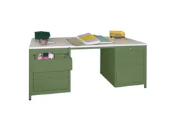 werkplaatsbureau,HxBxD 720x1700x800mm,RAL7035,front RAL6011