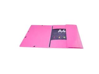 Exacompta Iderama Elastomap A4 3 Kleppen Rugetiket Roze karton - 7