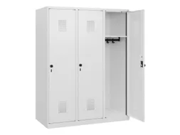 schoollocker,HxBxD 1530x1200x500mm,3vak,vak B 400mm,draaigrendel