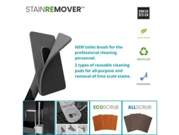 Sanimaid Stainremover-Flex steelmodel met rubber voet 90x60mm