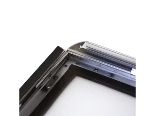 Kliklijst Seco A4 zwart 25mm Aluminium frame, anti-glans PVC voorkant - 6