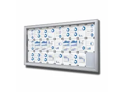 Vergrendelbaar Notitiebord Outdoor Extra Diep 27xA4