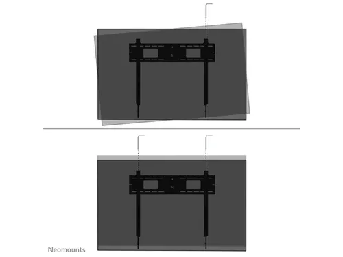 Neomounts LEVEL-750 WL30-750BL18 Vlakke heavy duty muurbeugel - 55-98