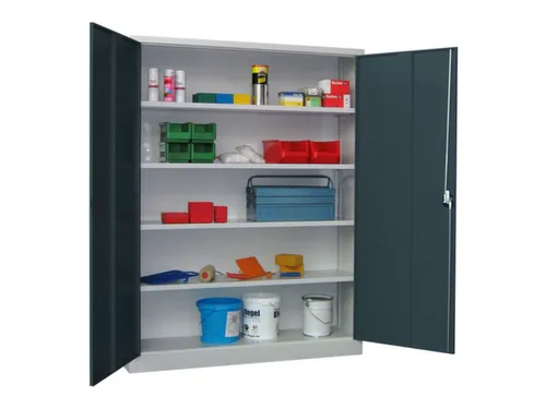 grootvolumekast met openslaande deuren,RAL7035,front RAL7016
