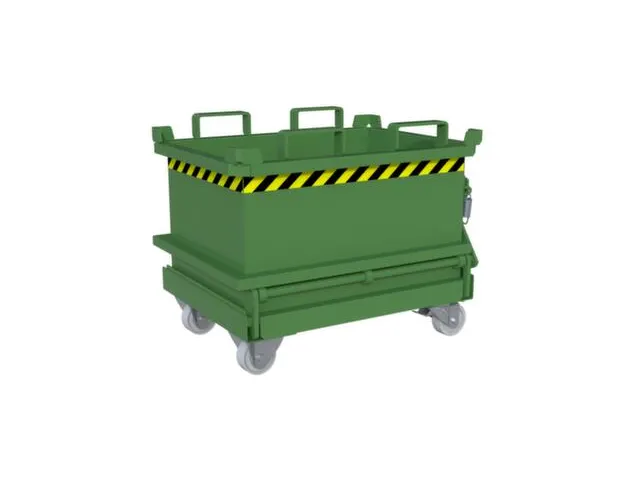 mini-bodemklepcontainer,HxLxB 625x600x800mm,0,13m³,inrijbeugel,staal