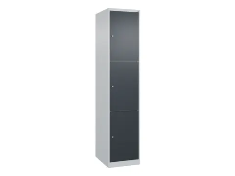 lockerkast,HxBxD 1850x400x500mm,1x3vakken,vak B 400mm,cil.-slot