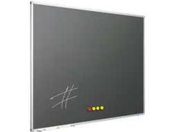 Krijtbord 60x90 cm Softline alu profiel 8mm grijs emaille