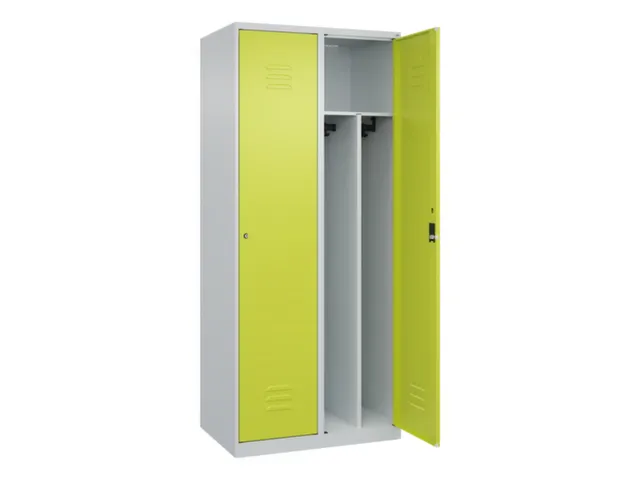 locker voor scheiding van kleding,HxBxD 1850x800x500mm,2vak