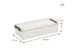 Q-line opbergbox 6,5L transparant grijs - 48,5x19x10,5cm