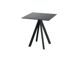 bistrotafel,HxBxD 730x700x700mm,rechthoekig,4voeten zandkleuren - 1