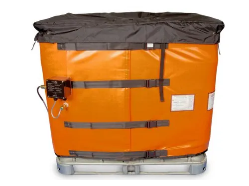 verwarmingsmantel,v. IBC inhoud 1000l,buiten glasvezel/silicone,oranje