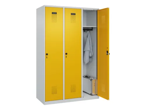 locker,HxBxD 1850x1200x500mm,3vak,vak B 400mm,draaigrendel