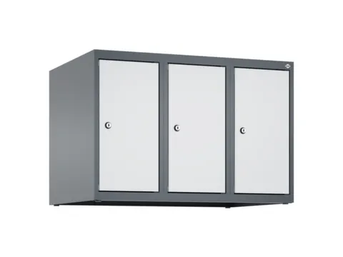 opzetkast,v. locker,3vak.,vak B 250mm,HxBxD 500x750x500mm,vleugeldeur