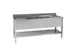 Multinox by Modular Spoeltafel 250cm 2 spoelbakken