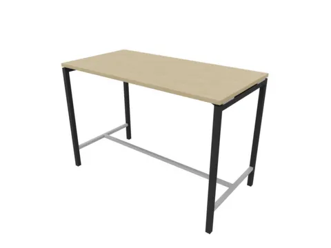 statafel,HxBxD 1070x1600x800mm,hoekig,met 4-voeten donkergrijs