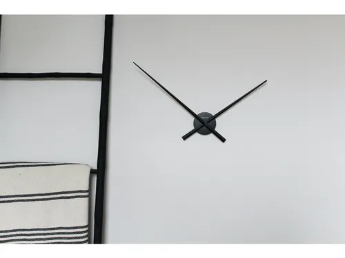 Wandklok NeXtime dia. 70cm zwart 'Hands'