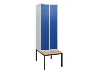 Dubbeldekse dekenkist,HxBxD 1950x600x815mm,2x2vak.,vak B 300mm - 1