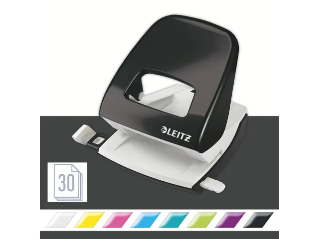 Perforator Leitz WOW NeXXt 2-gaats zwart