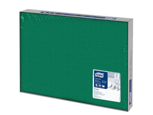 Tork 474559 Placemat Donkergroen Advanced 1-laags decor 42x30cm 2.500s