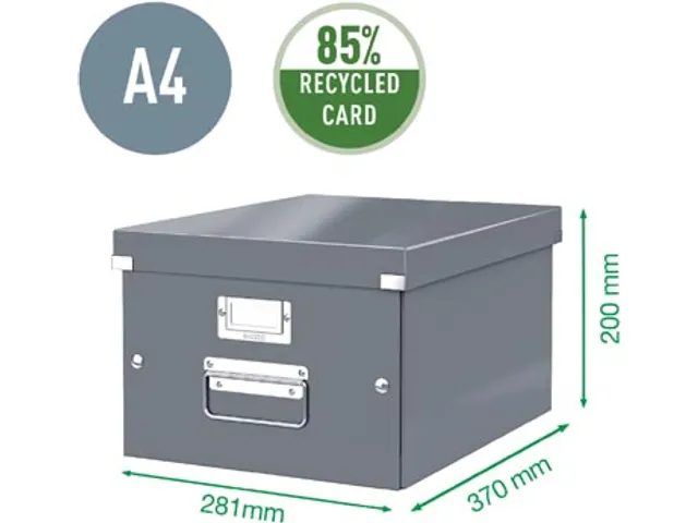 WOW opbergdoos Click & Store ft M rood